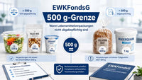 EWKFondsG 500g limit for food packaging