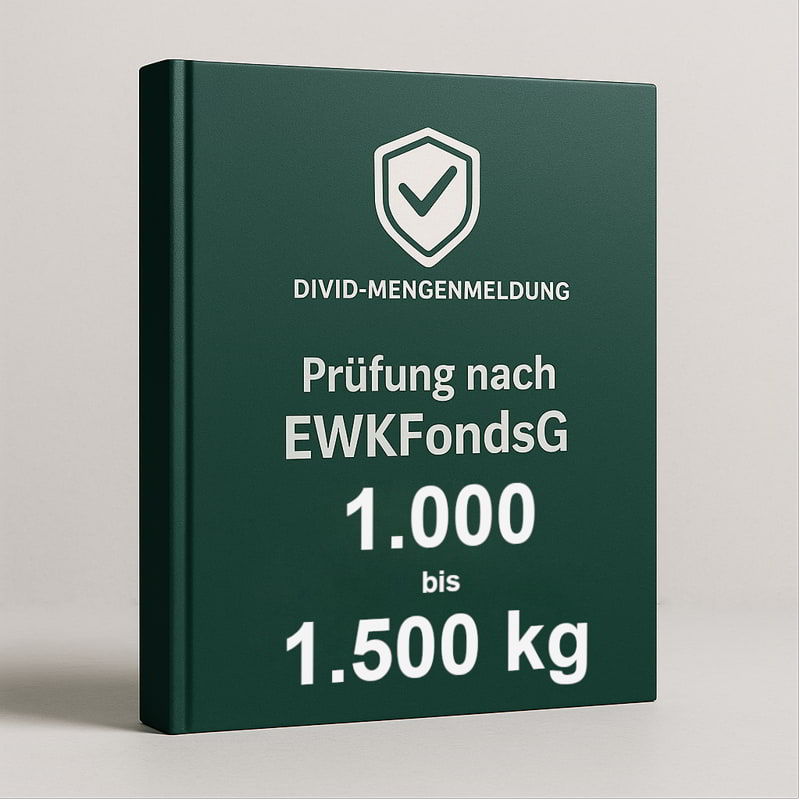 Einwegkunststofffondsgesetz Prüfung, §11 EWKFondsG Prüfung, DIVID Mengenmeldung 2025, zugelassenen Prüfer finden und beauftragen, 	Einwegkunststoff Prüfpflicht Hersteller, Online Händler, Privat Label Eigenmarke, Metzgerei, Bäckerei, Amazon Marke, Prüfung Verpackungen
